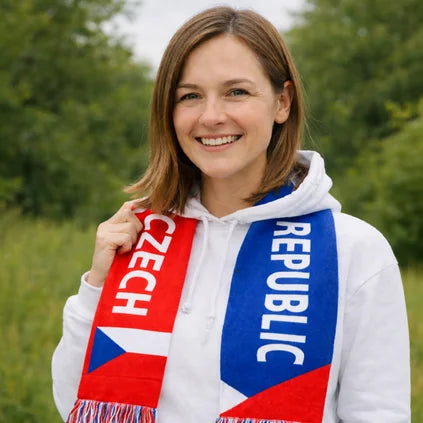 ZIMNÍ ŠÁLA FAN CZECH REPUBLIC - česká šála v národních barvách