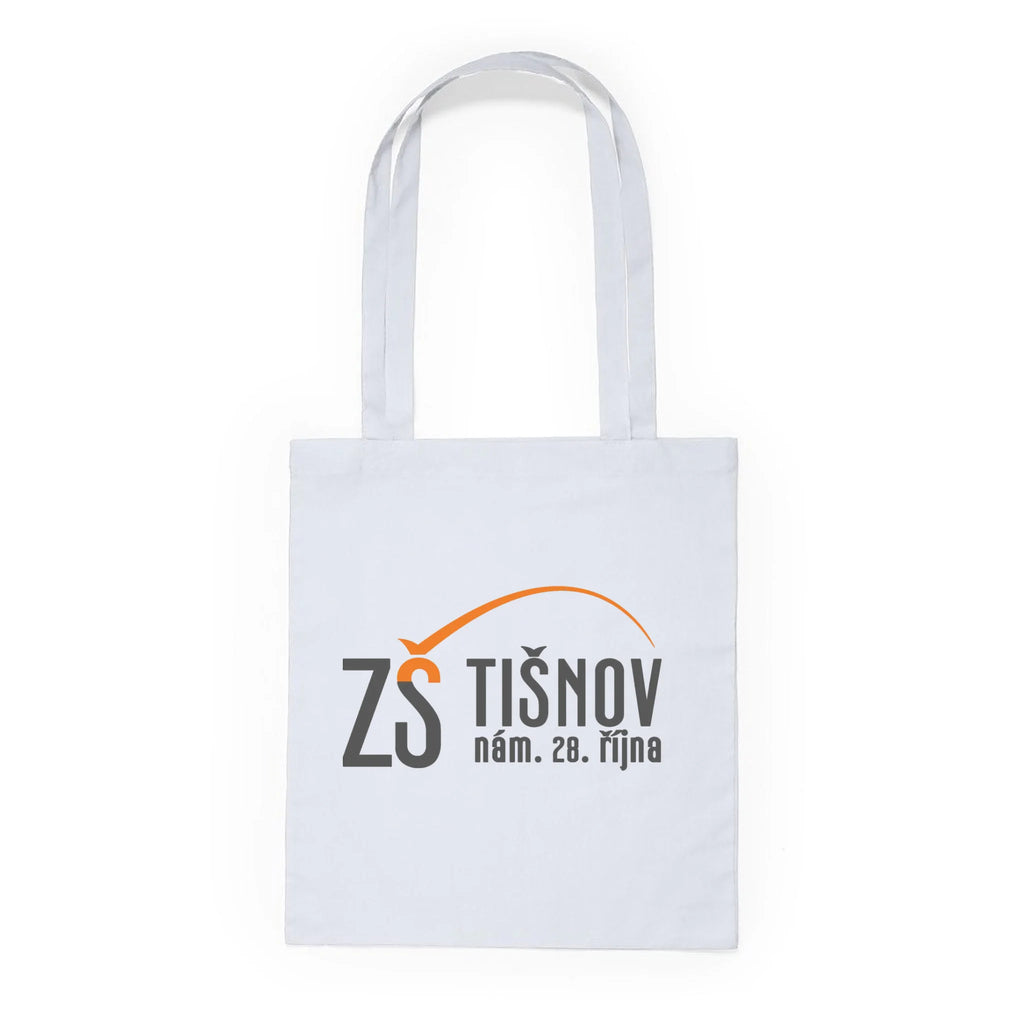 ZŠ TIŠNOV batoh, taška Plátěná taška KNOLL bílá 36x40