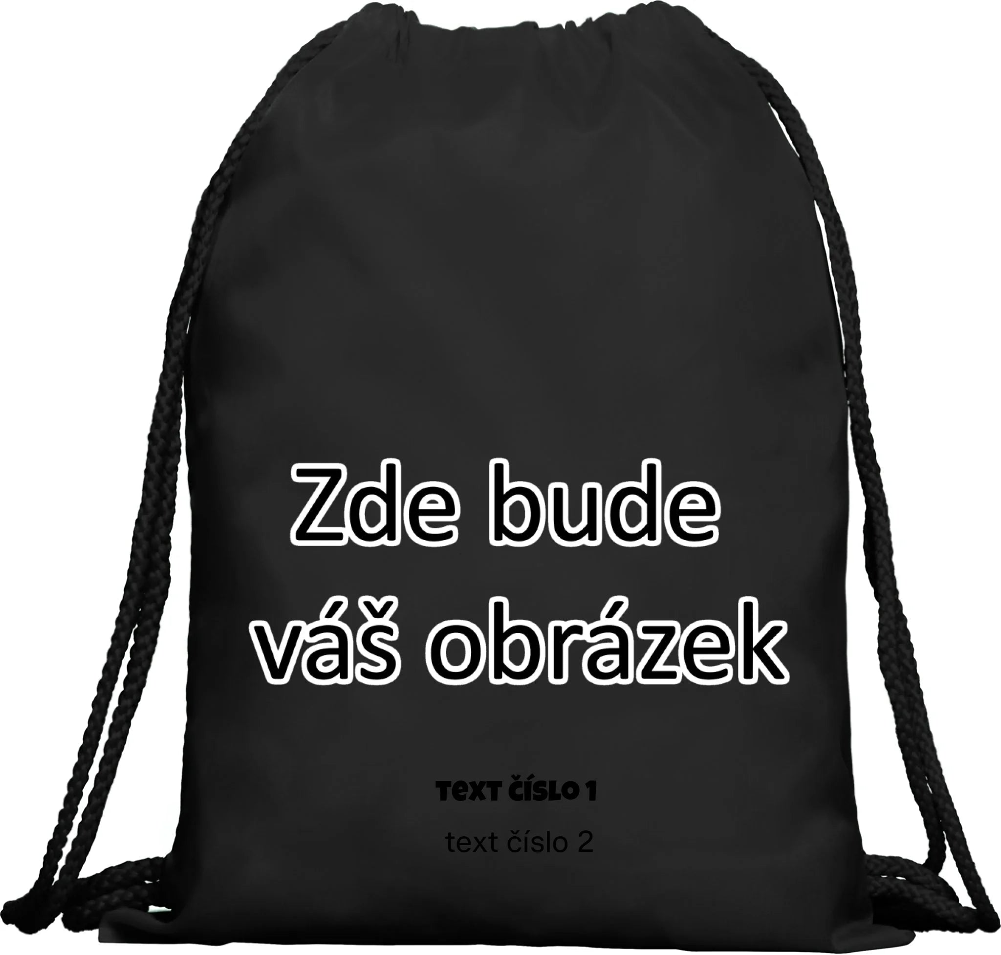 BATOH KAGU s vaším motivem/fotkou Multifunkční batoh KAGU černá 35x45 cm