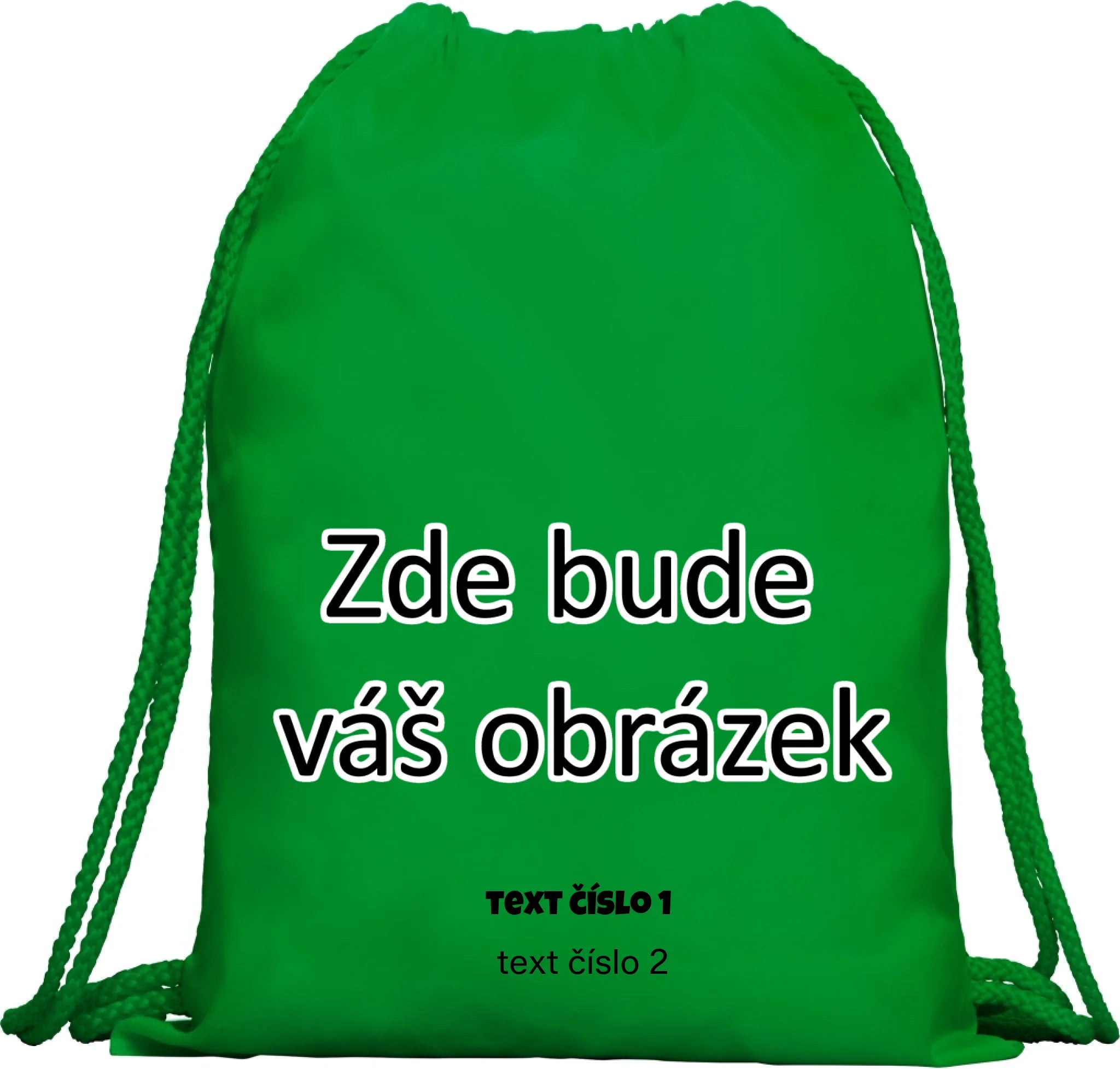 BATOH KAGU s vaším motivem/fotkou Multifunkční batoh KAGU zelená 35x45 cm