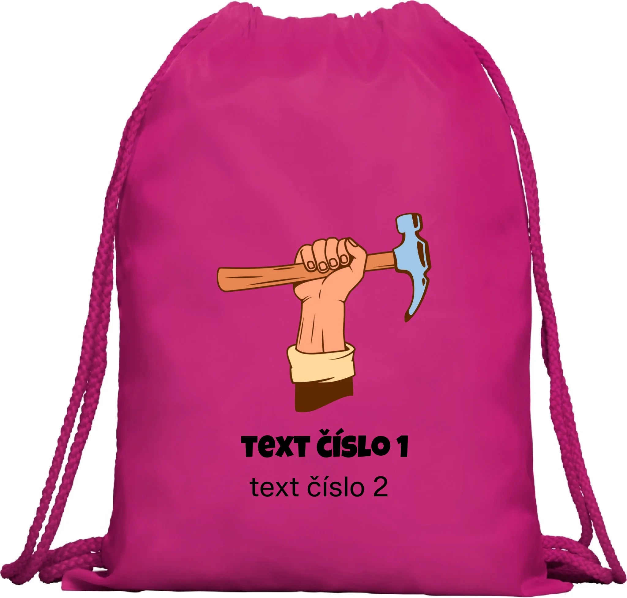 BATOH nebo TAŠKA s motivem PRÁCE (výběr z 10+ potisků a možnost doplnit vlastní texty) Multifunkční batoh KAGU růže 35x45 cm