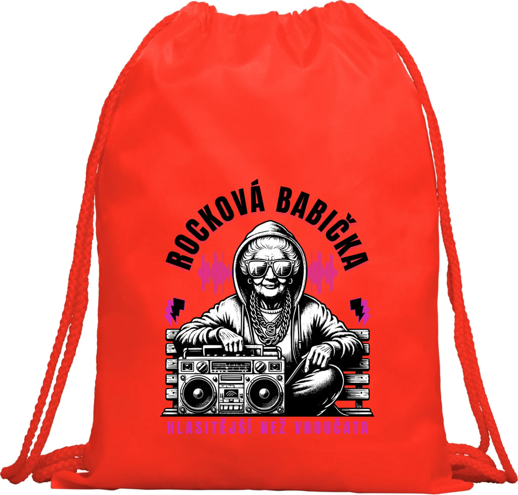 BATOH nebo TAŠKA s motivem ROCKOVÁ BABIČKA