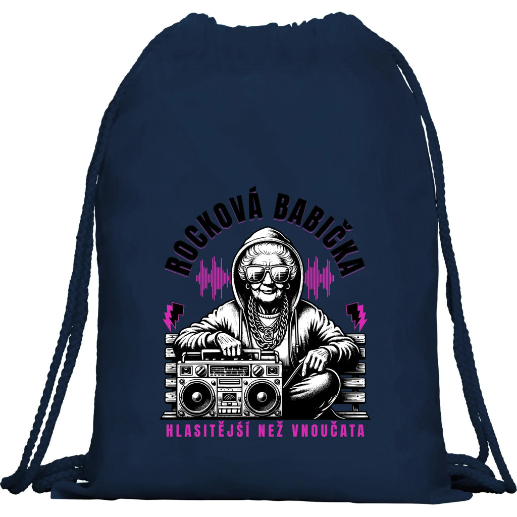 BATOH nebo TAŠKA s motivem ROCKOVÁ BABIČKA