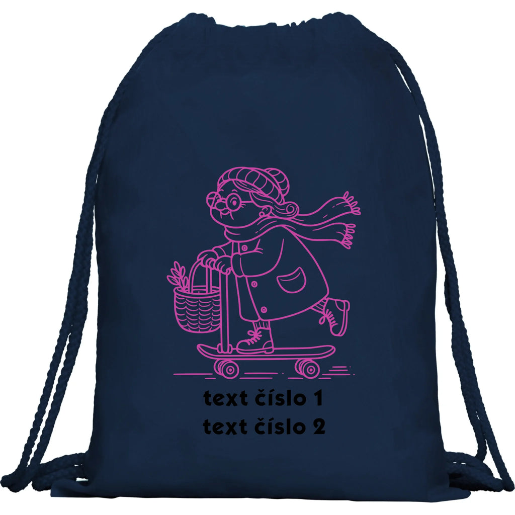 BATOH nebo TAŠKA s motivem BABIČKA (výběr z 10+ obrázků, možnost doplnit vlastní texty)
