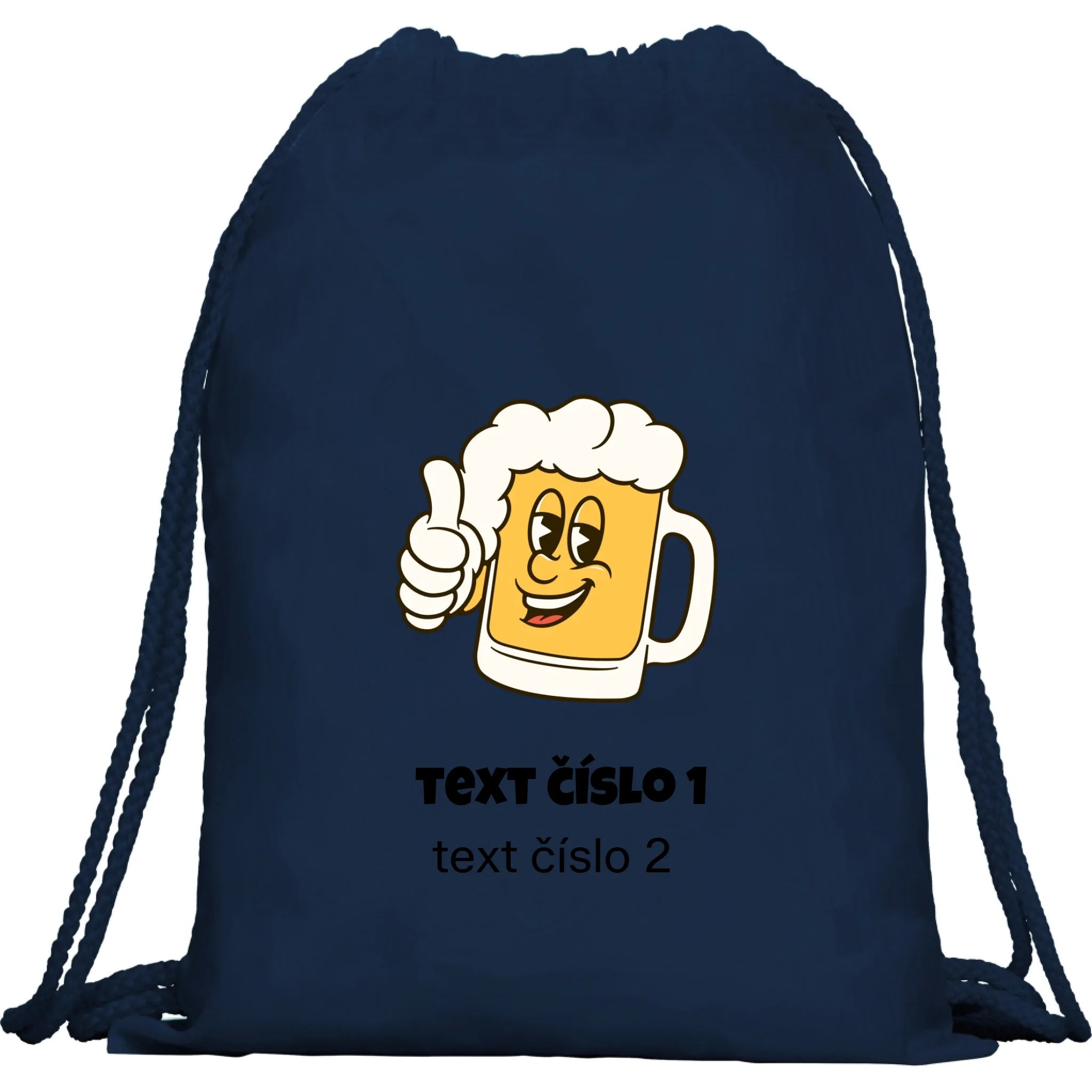 BATOH nebo TAŠKA s motivem PIVO (výběr z 10+ obrázků, možnost doplnit vlastní texty)
