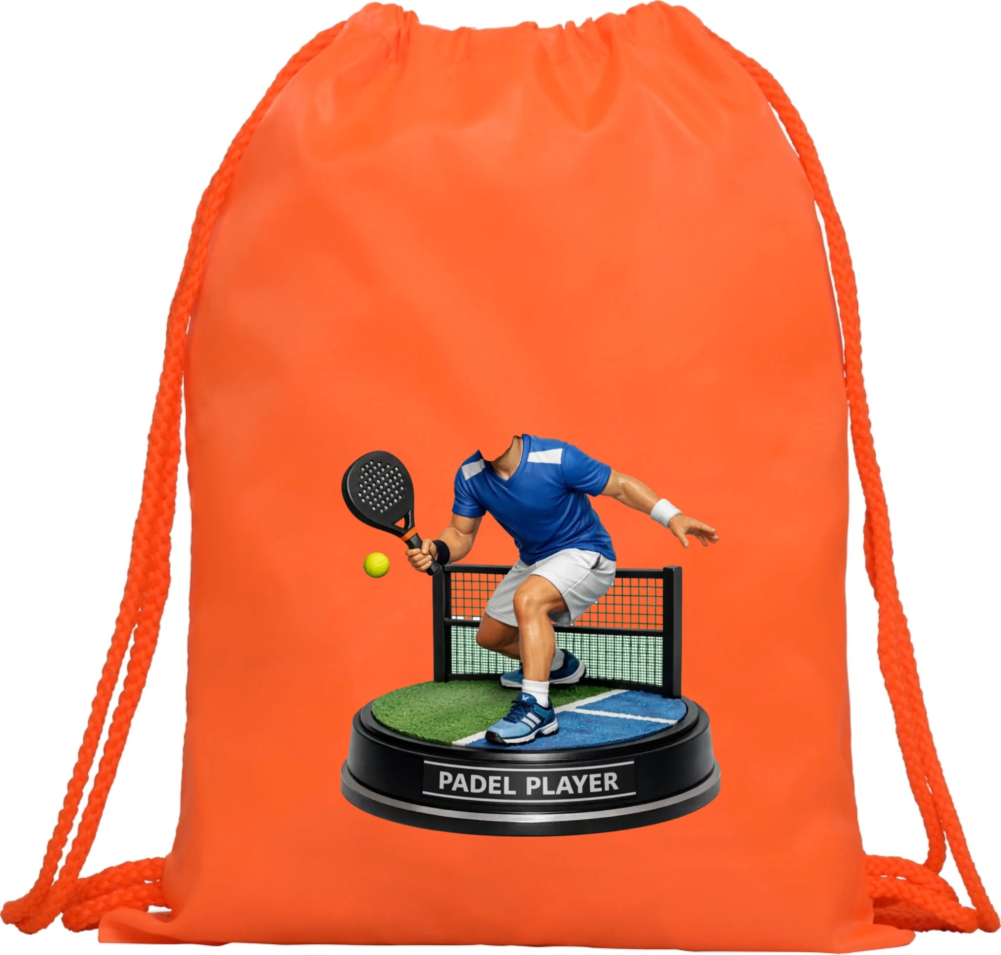 BATOH nebo TAŠKA s motivem PADEL (s vlastní fotkou) Multifunkční batoh KAGU oranžová 35x45 cm