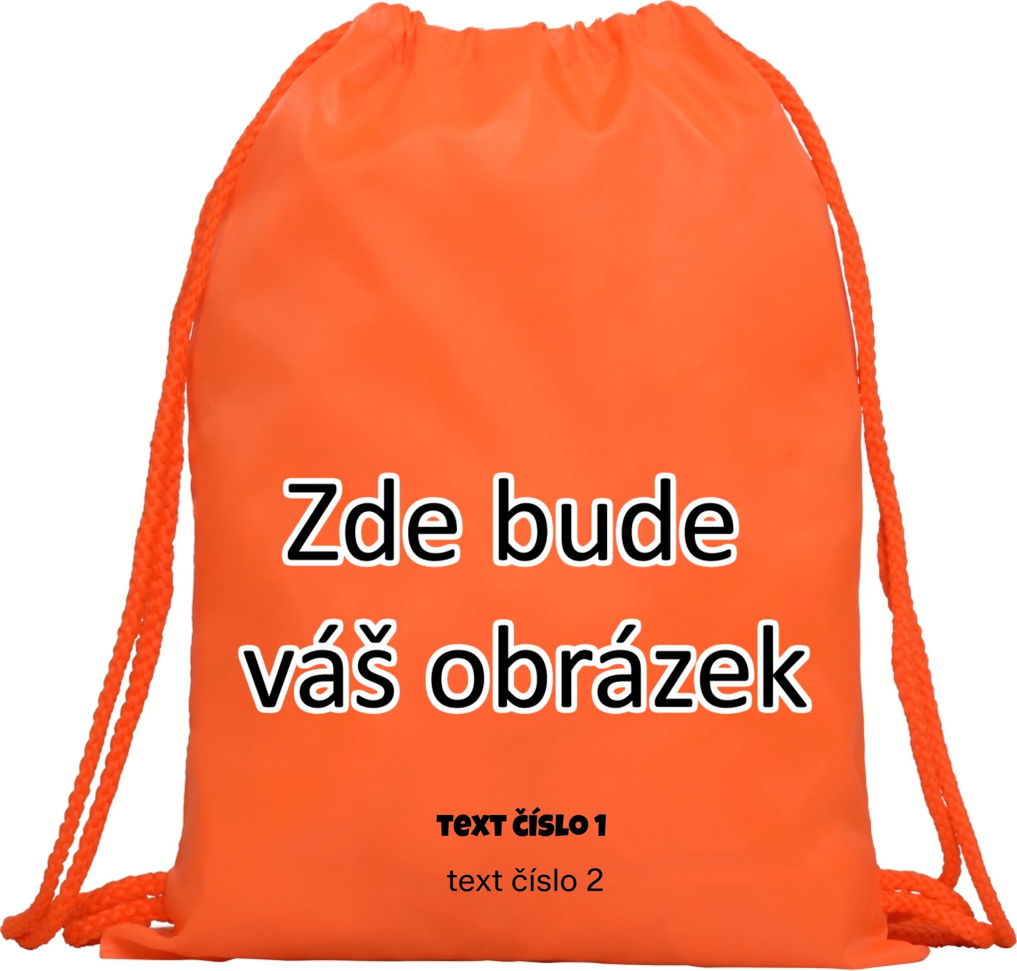 BATOH KAGU s vaším motivem/fotkou Multifunkční batoh KAGU oranžová 35x45 cm