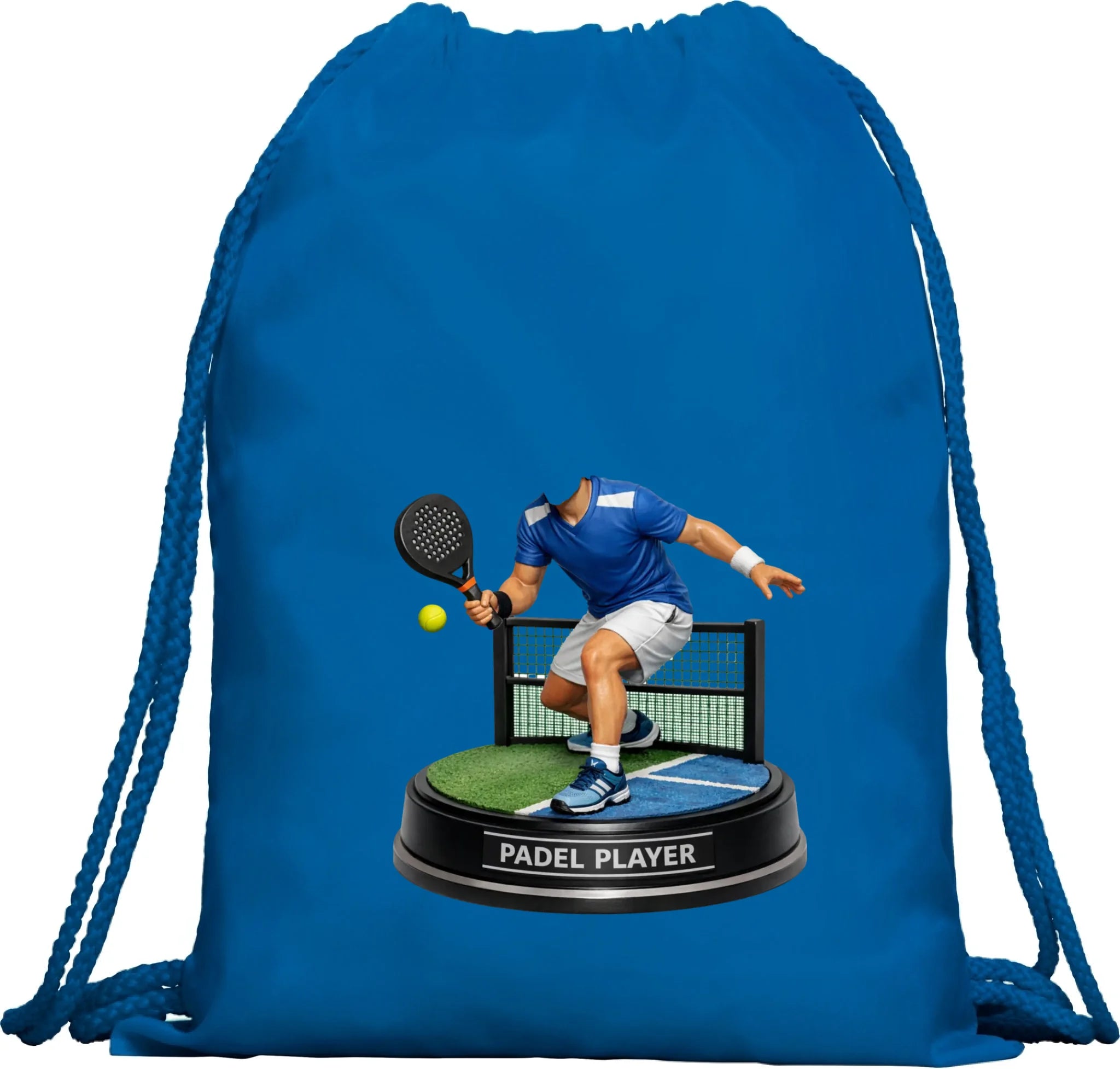BATOH nebo TAŠKA s motivem PADEL (s vlastní fotkou) Multifunkční batoh KAGU modrá 35x45 cm
