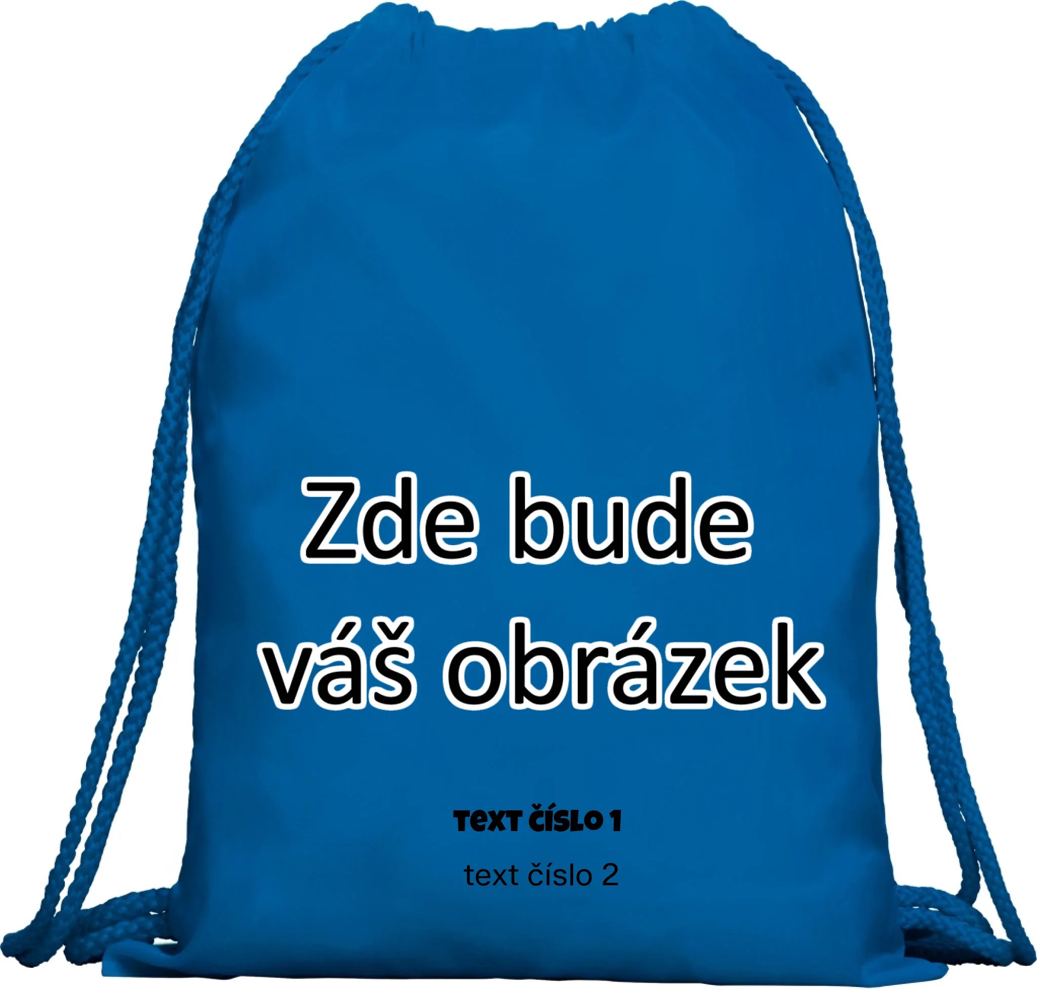 BATOH KAGU s vaším motivem/fotkou Multifunkční batoh KAGU modrá 35x45 cm