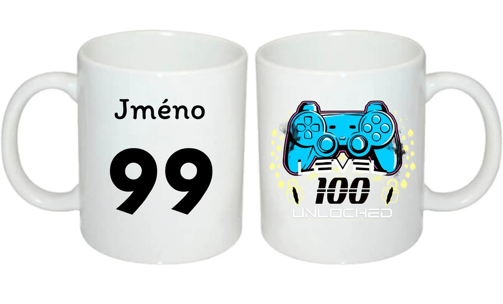 narozeniny LEVEL UNLOCKED hrníček