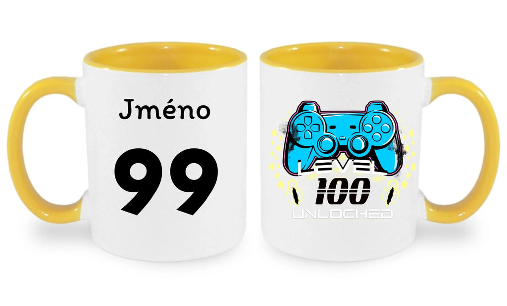 narozeniny LEVEL UNLOCKED hrníček