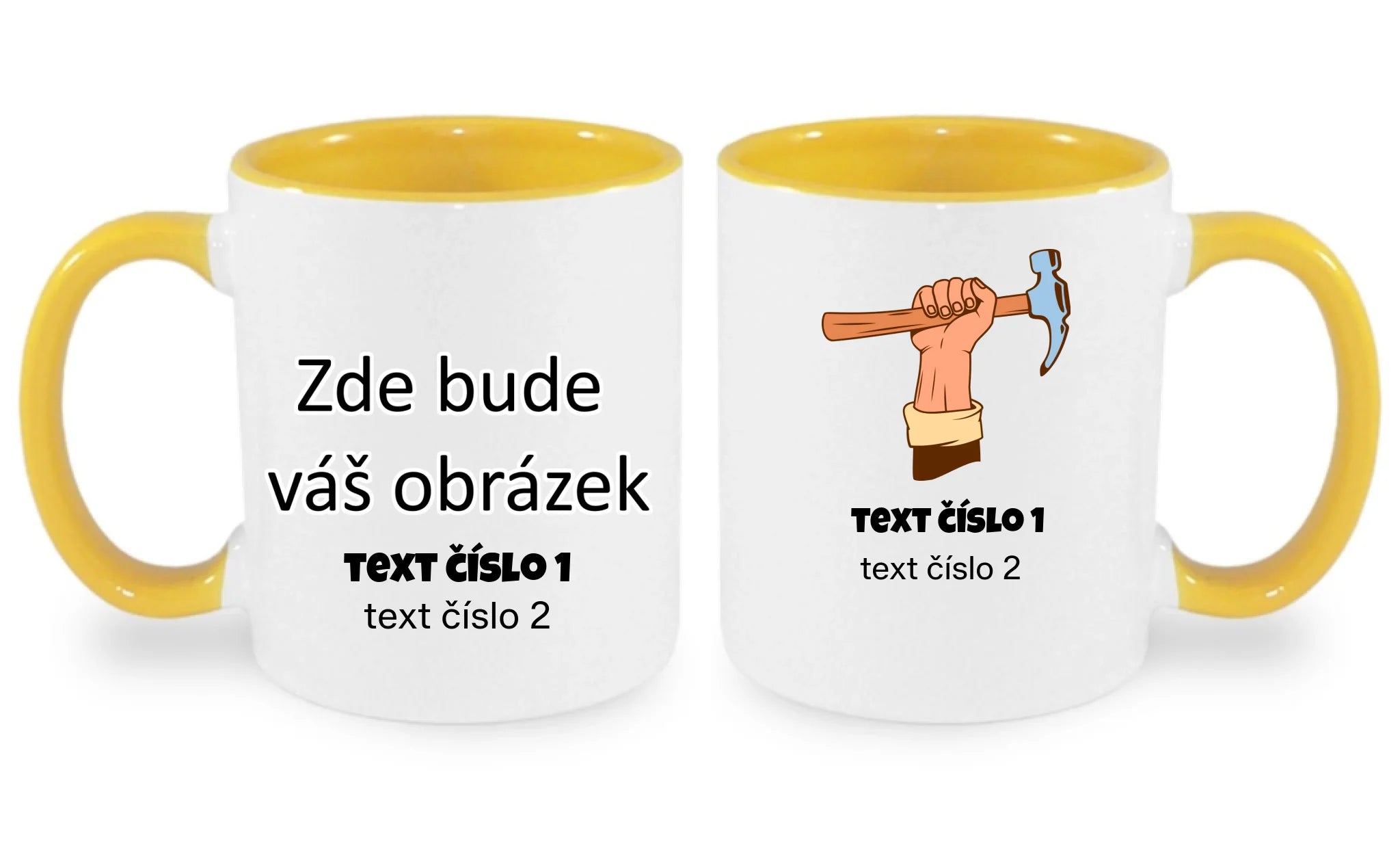 HRNÍČEK s motivem PRÁCE (výběr z 10+ potisků a možnost doplnit vlastní texty)