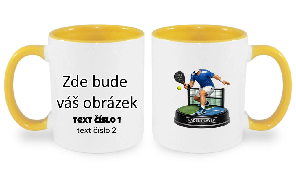 HRNÍČEK s motivem PADEL (s vlastní fotkou)
