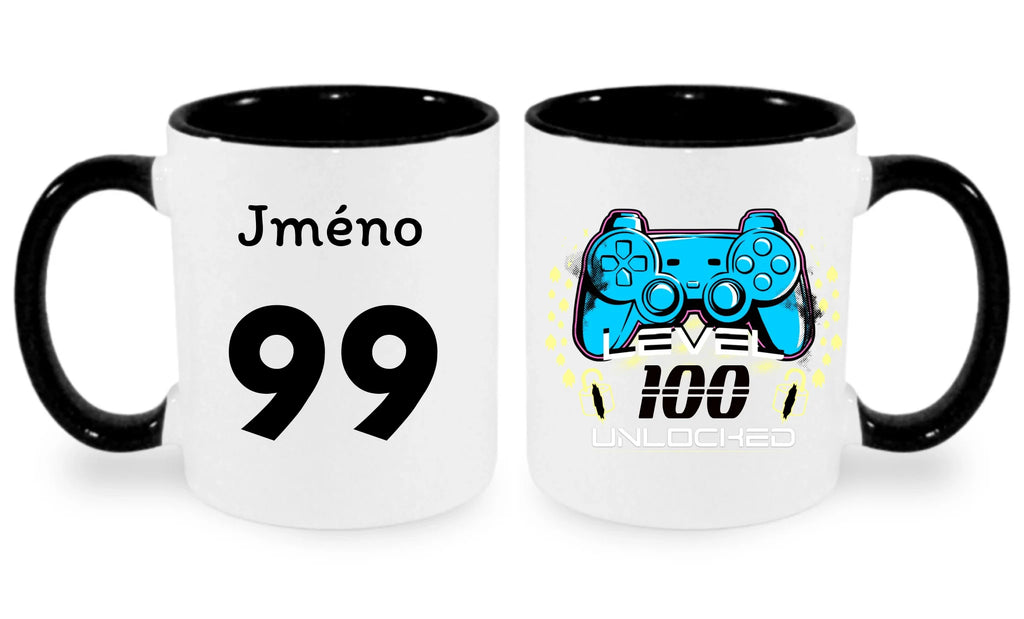 narozeniny LEVEL UNLOCKED hrníček