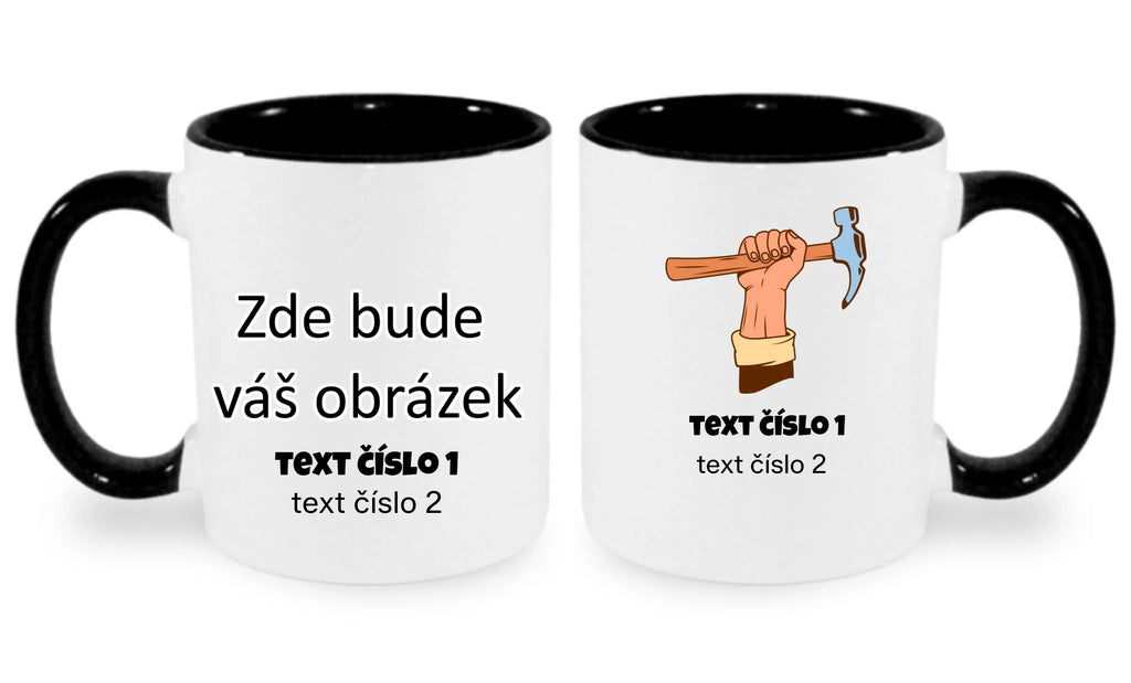 HRNÍČEK s motivem PRÁCE (výběr z 10+ potisků a možnost doplnit vlastní texty)