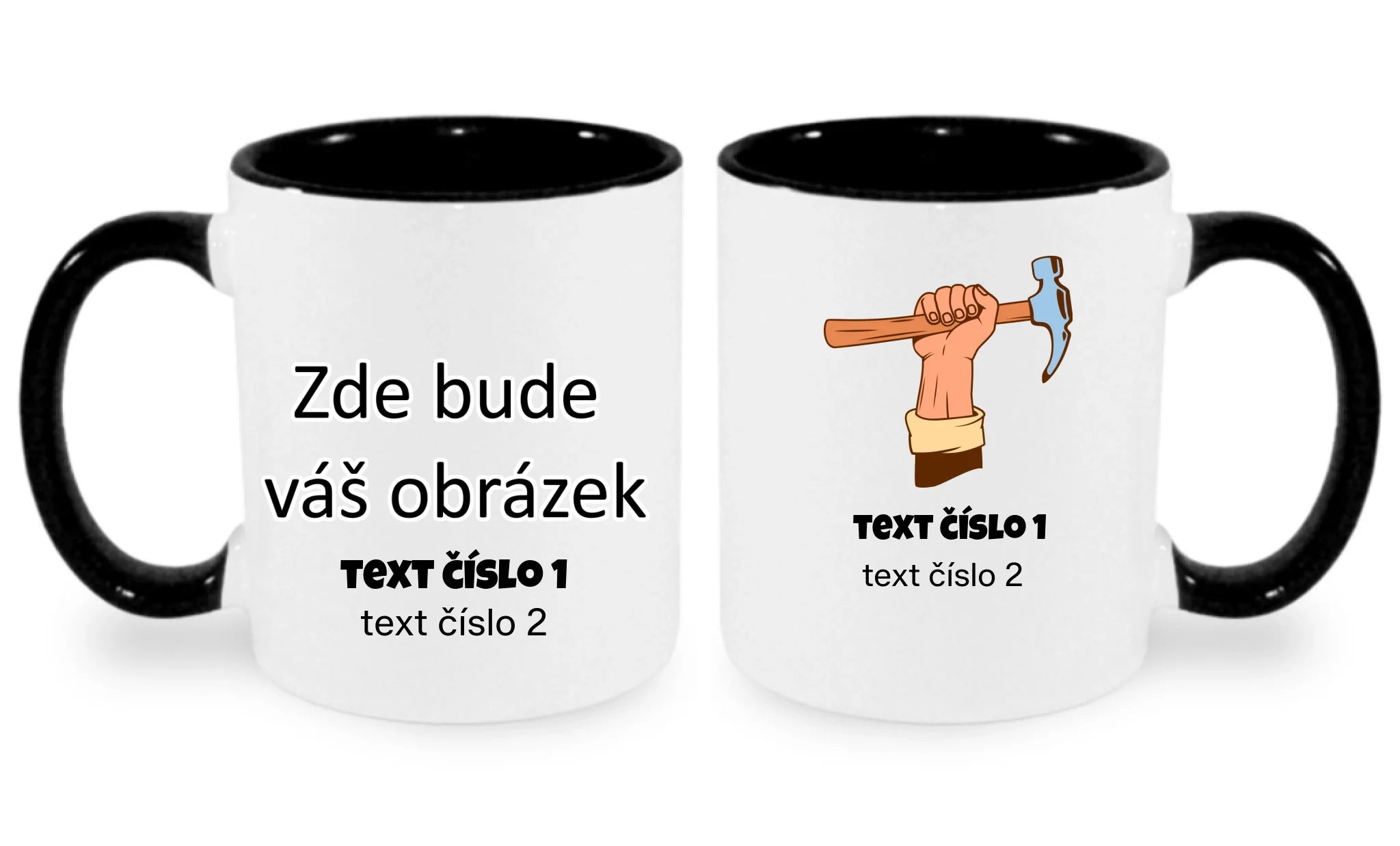 HRNÍČEK s motivem PRÁCE (výběr z 10+ potisků a možnost doplnit vlastní texty)