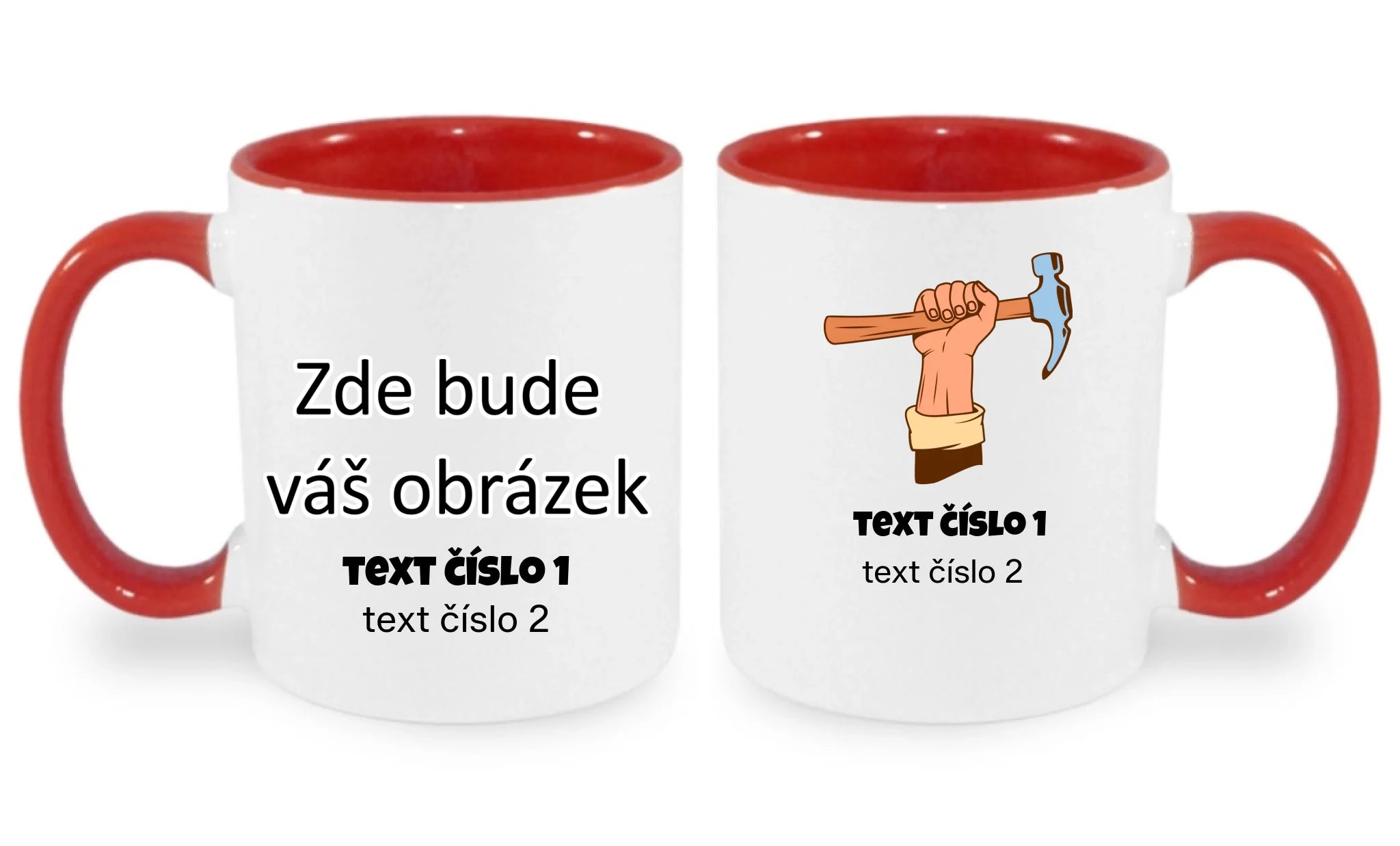 HRNÍČEK s motivem PRÁCE (výběr z 10+ potisků a možnost doplnit vlastní texty)