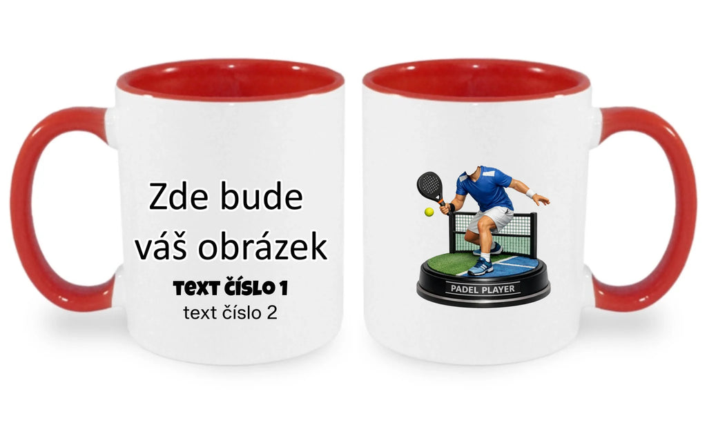 HRNÍČEK s motivem PADEL (s vlastní fotkou)
