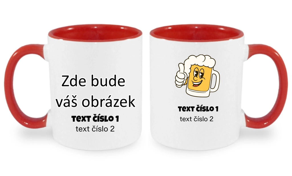 HRNÍČEK s motivem PIVO (výběr z 10+ obrázků, možnost doplnit vlastní texty)