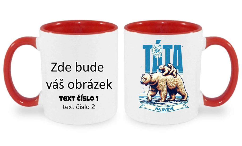 HRNÍČEK s motivem NEJ TÁTA (výběr ze 17+ potisků)