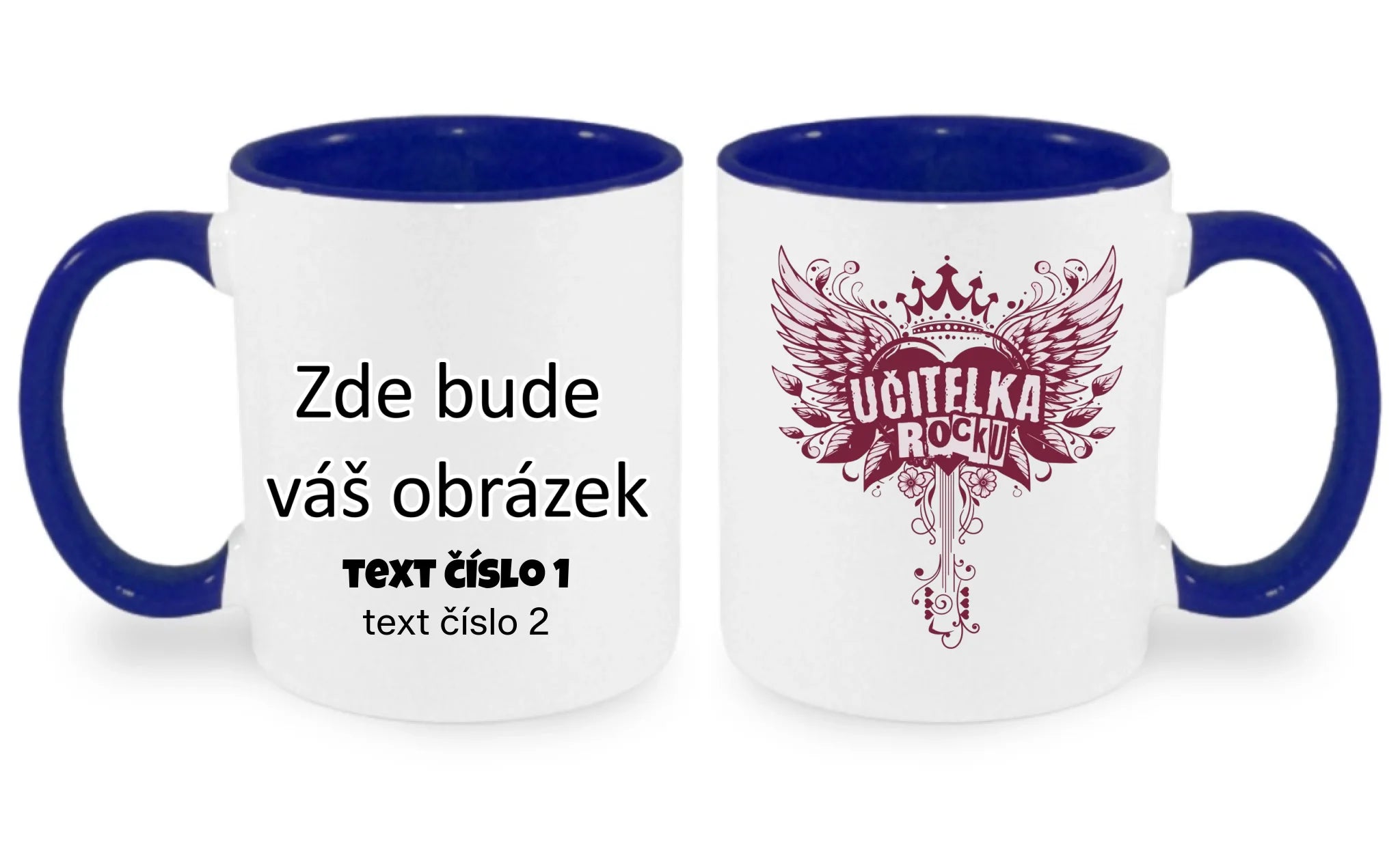 HRNÍČEK s motivem UČITELKA (výběr z 17+ potisků)