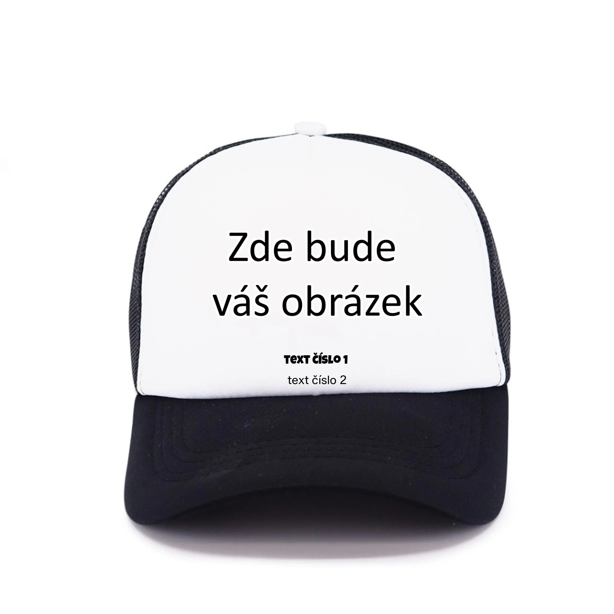 KŠILTOVKA TRUCKER s vaším motivem/fotkou Kšiltovka TRUCKER černá 58