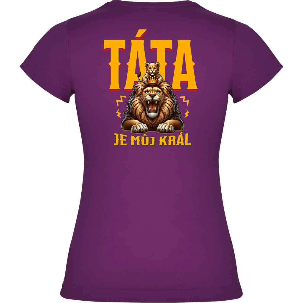 DÍVČÍ TRIČKO s motivem TÁTA JE MŮJ KRÁL
