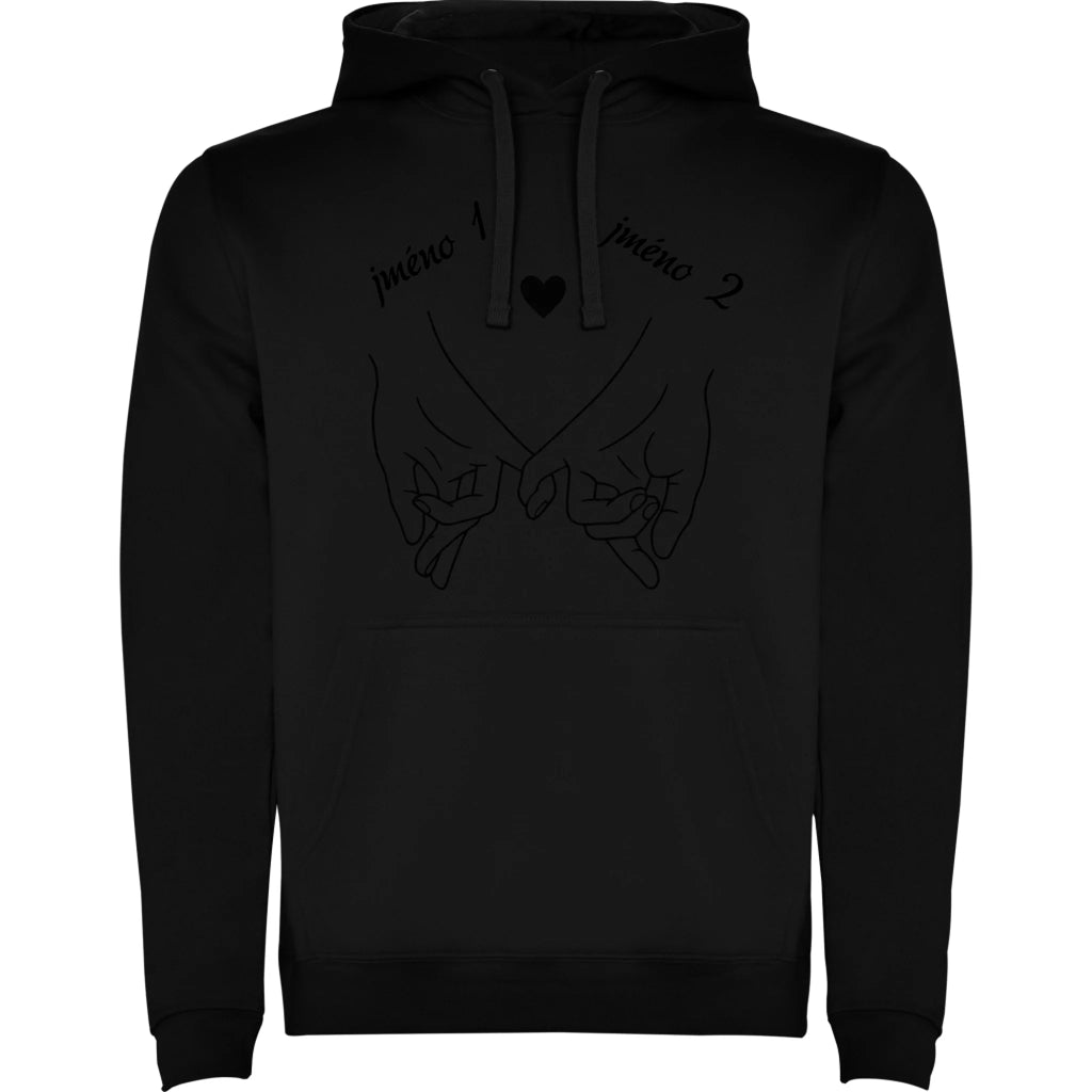 MIKINA S KAPUCÍ s motivem LOVE (výběr z 3+ potisků)
