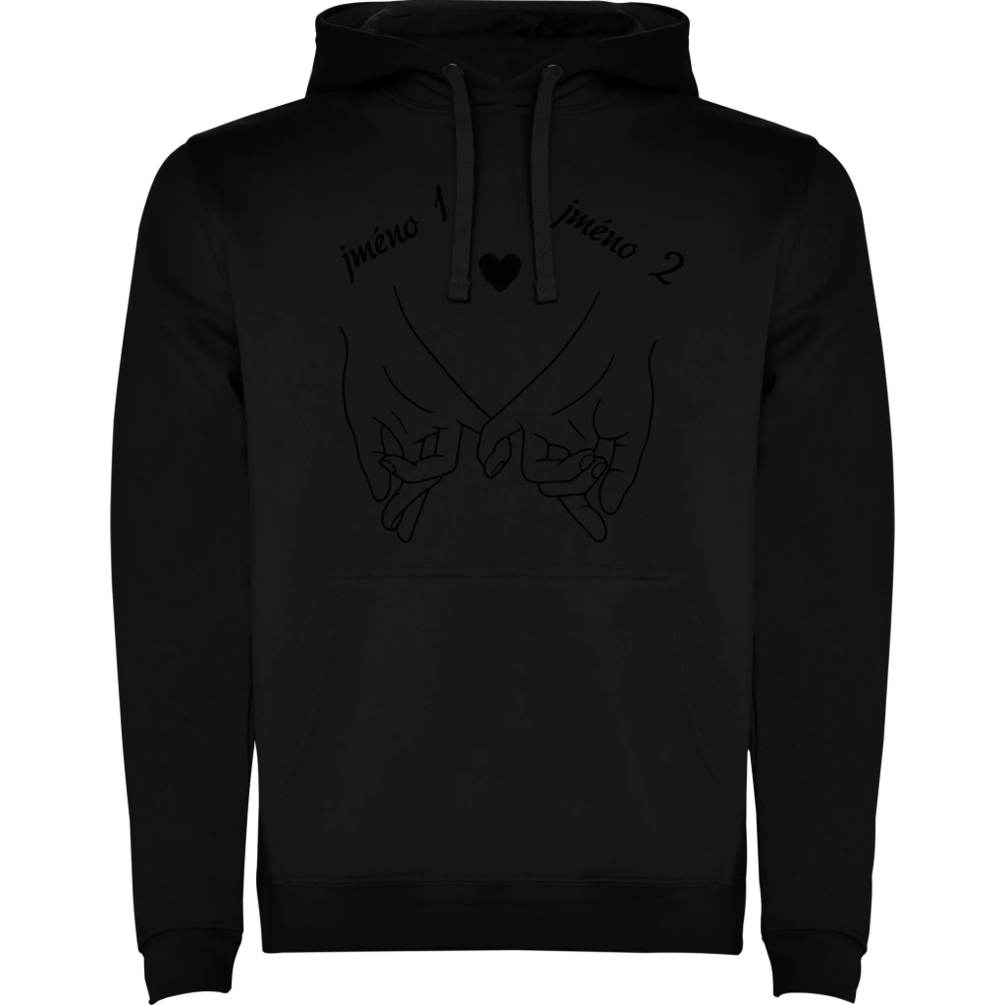 MIKINA S KAPUCÍ s motivem LOVE (výběr z 3+ potisků)