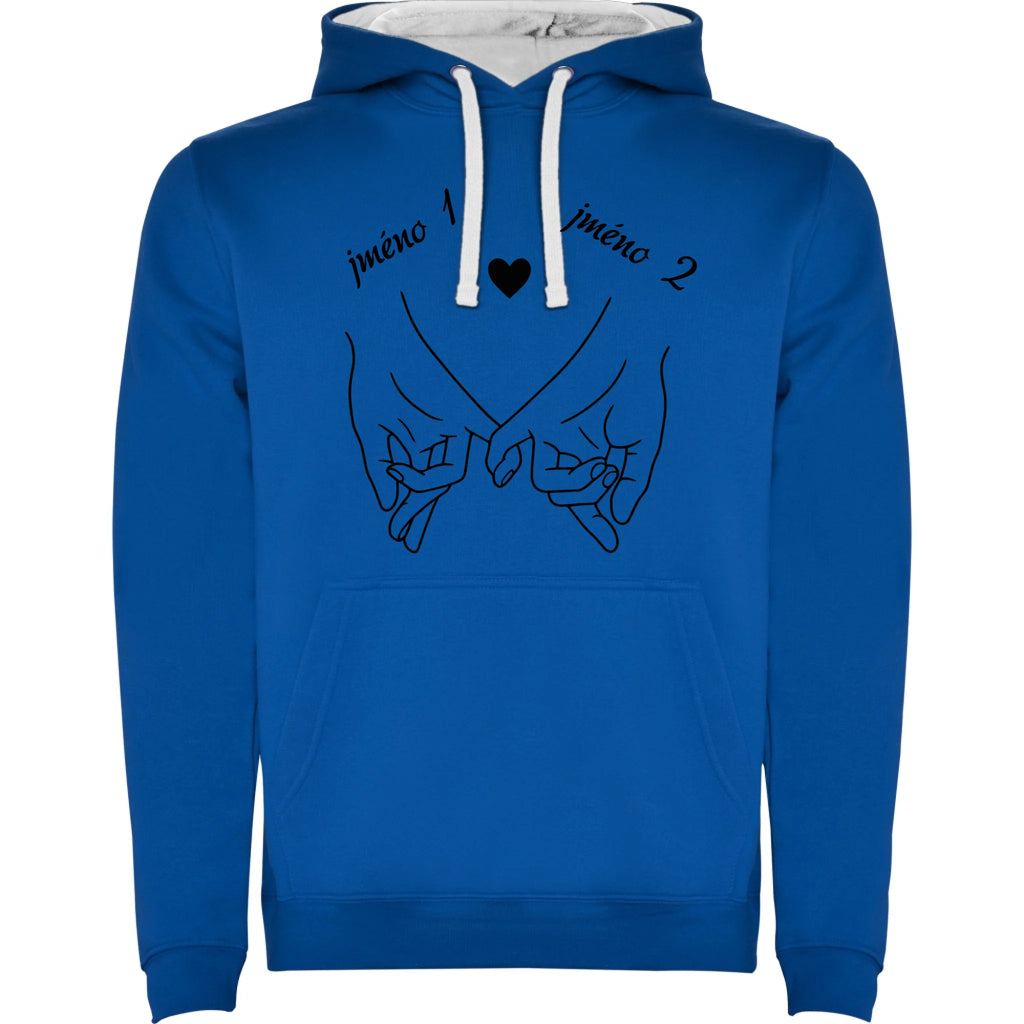 MIKINA S KAPUCÍ s motivem LOVE (výběr z 3+ potisků)