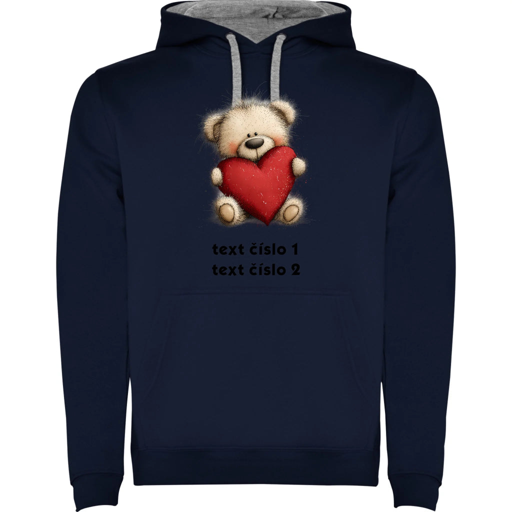MIKINA S KAPUCÍ s motivem MEDVÍDEK (výběr z 15+ potisků)