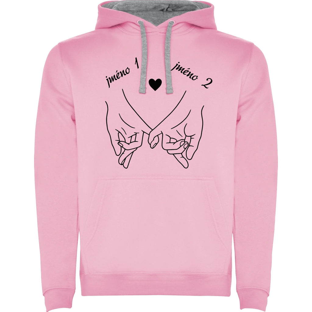 MIKINA S KAPUCÍ s motivem LOVE (výběr z 3+ potisků)