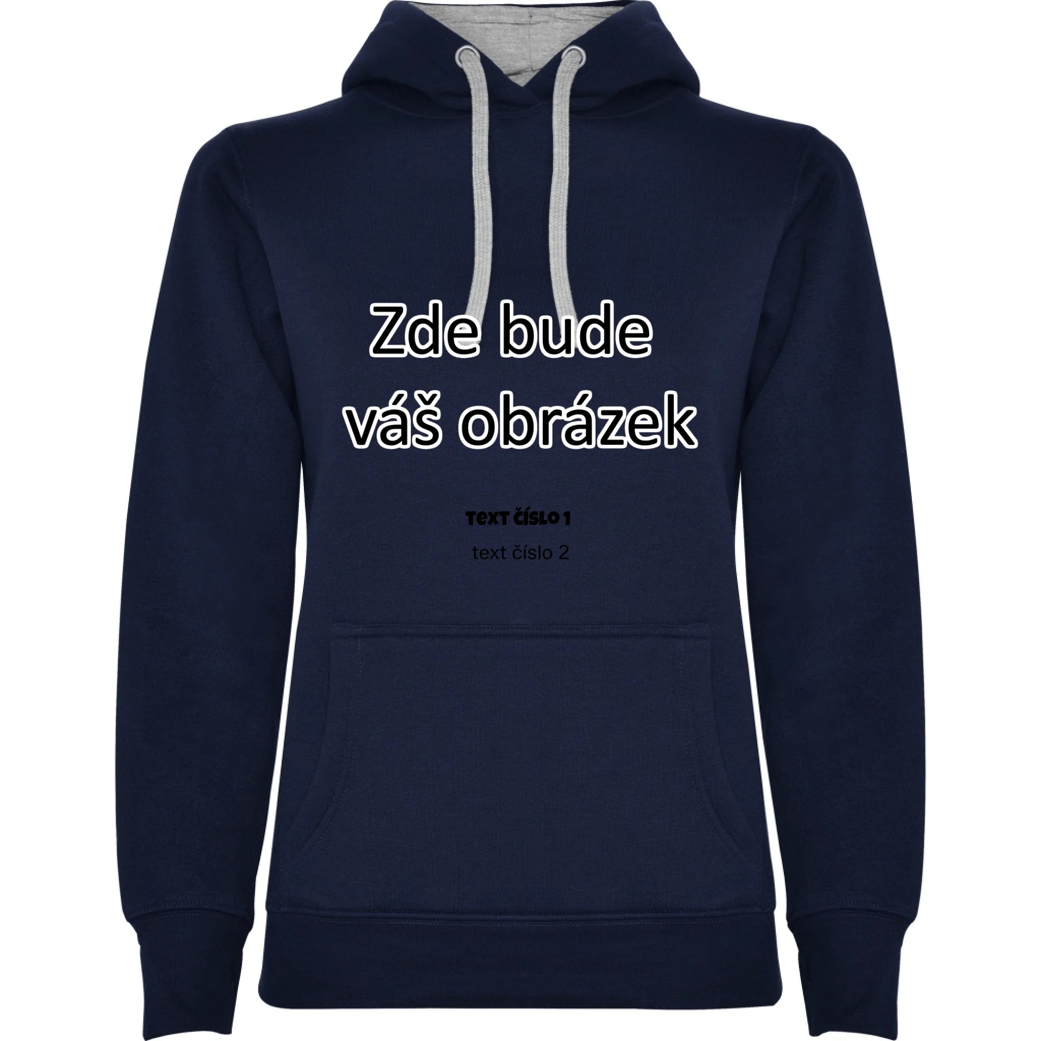 DÁMSKÁ MIKINA s kapucí s vaším motivem/fotkou