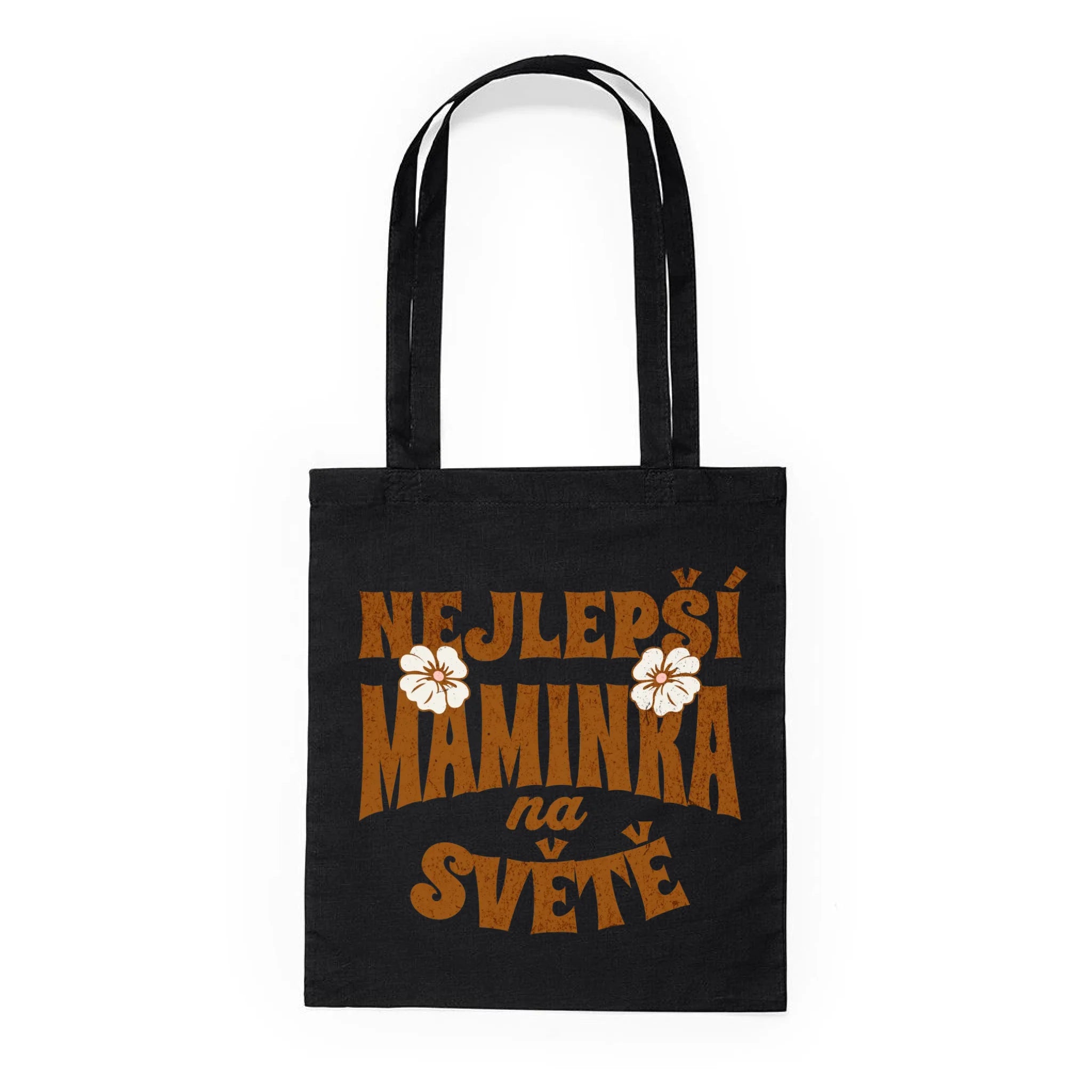 BATOH nebo TAŠKA s motivem NEJ MÁMA (výběr z 20+ potisků) Plátěná taška KNOLL černá 36x40