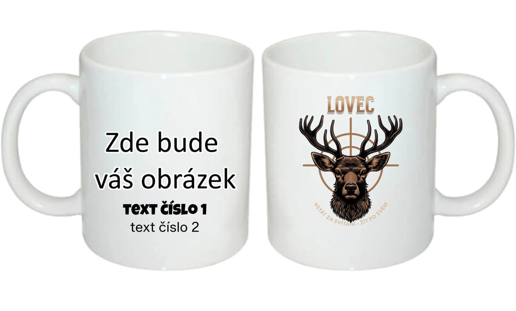 HRNÍČEK s motivem MYSLIVOST LOVEC (výběr z 5+ motivů)