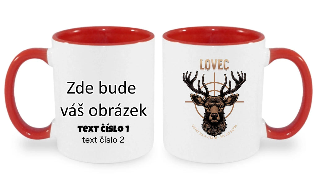 HRNÍČEK s motivem MYSLIVOST LOVEC (výběr z 5+ motivů)
