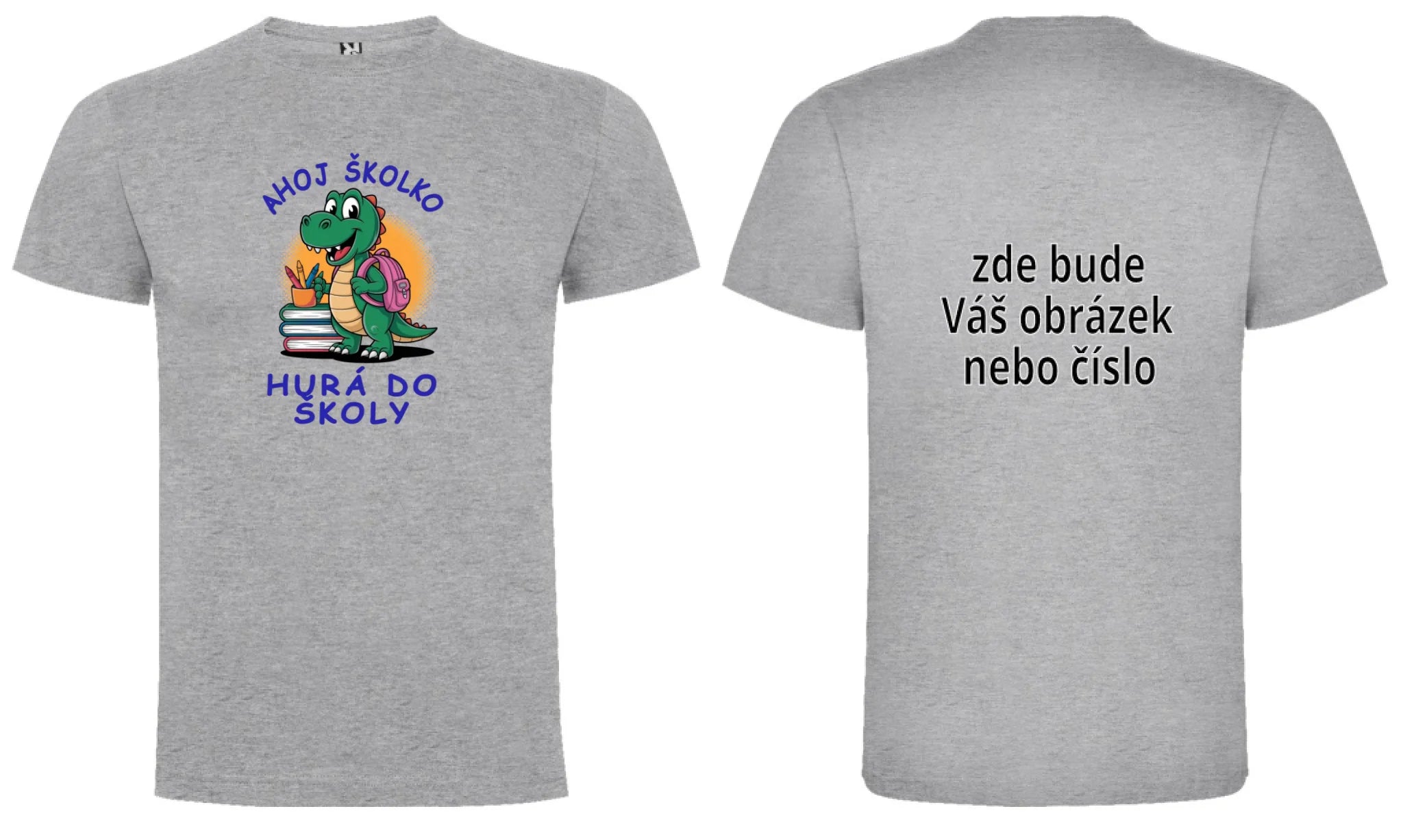 MATEŘSKÁ ŠKOLA tričko potisk pánské chlapecké Melír