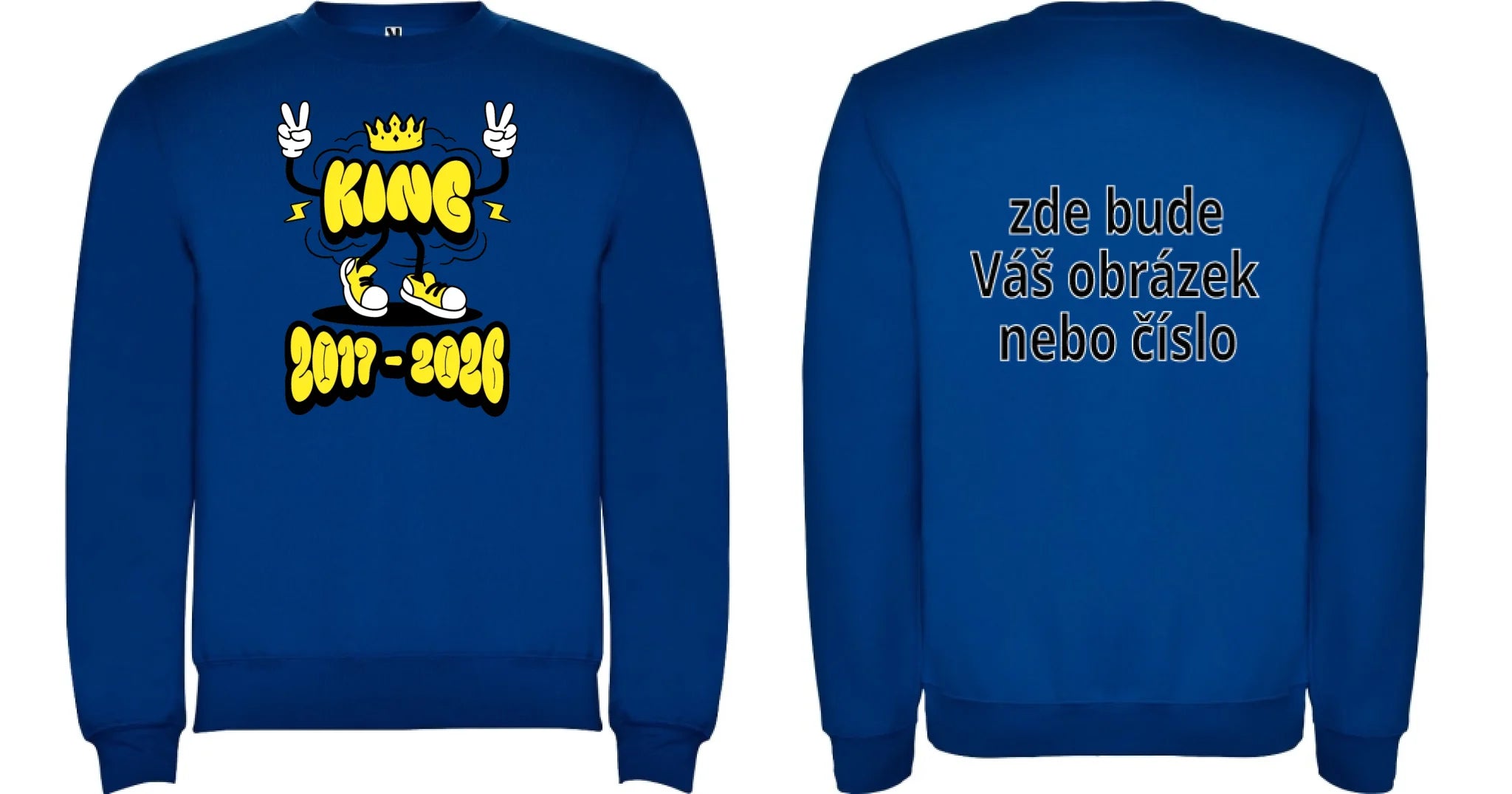 ZÁKLADNÍ ŠKOLA mikina potisk mikina bez kapuce unisex Modrá