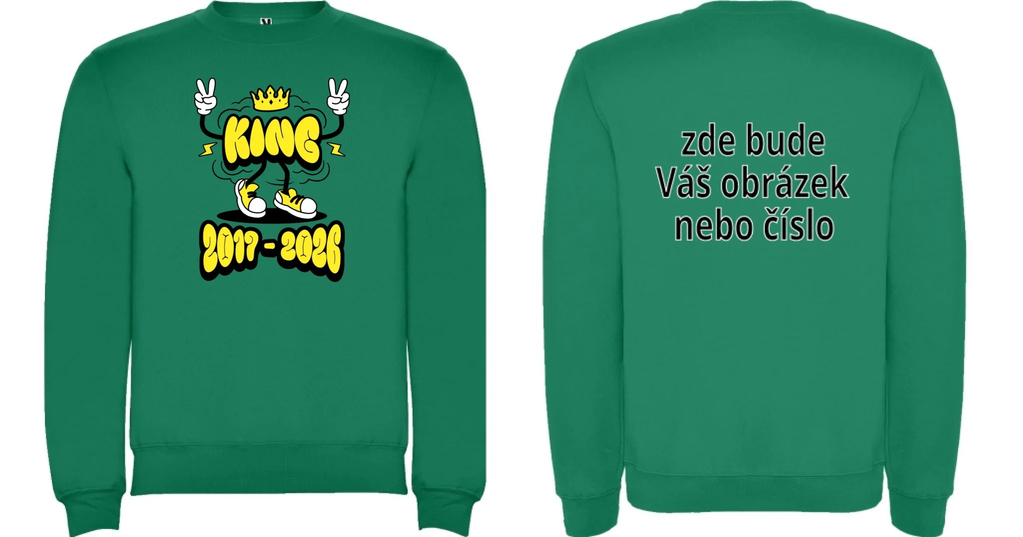 ZÁKLADNÍ ŠKOLA mikina potisk mikina bez kapuce unisex Sytě zelená