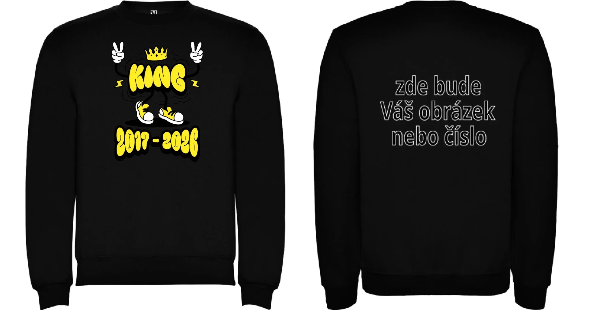 ZÁKLADNÍ ŠKOLA mikina potisk mikina bez kapuce unisex Černá