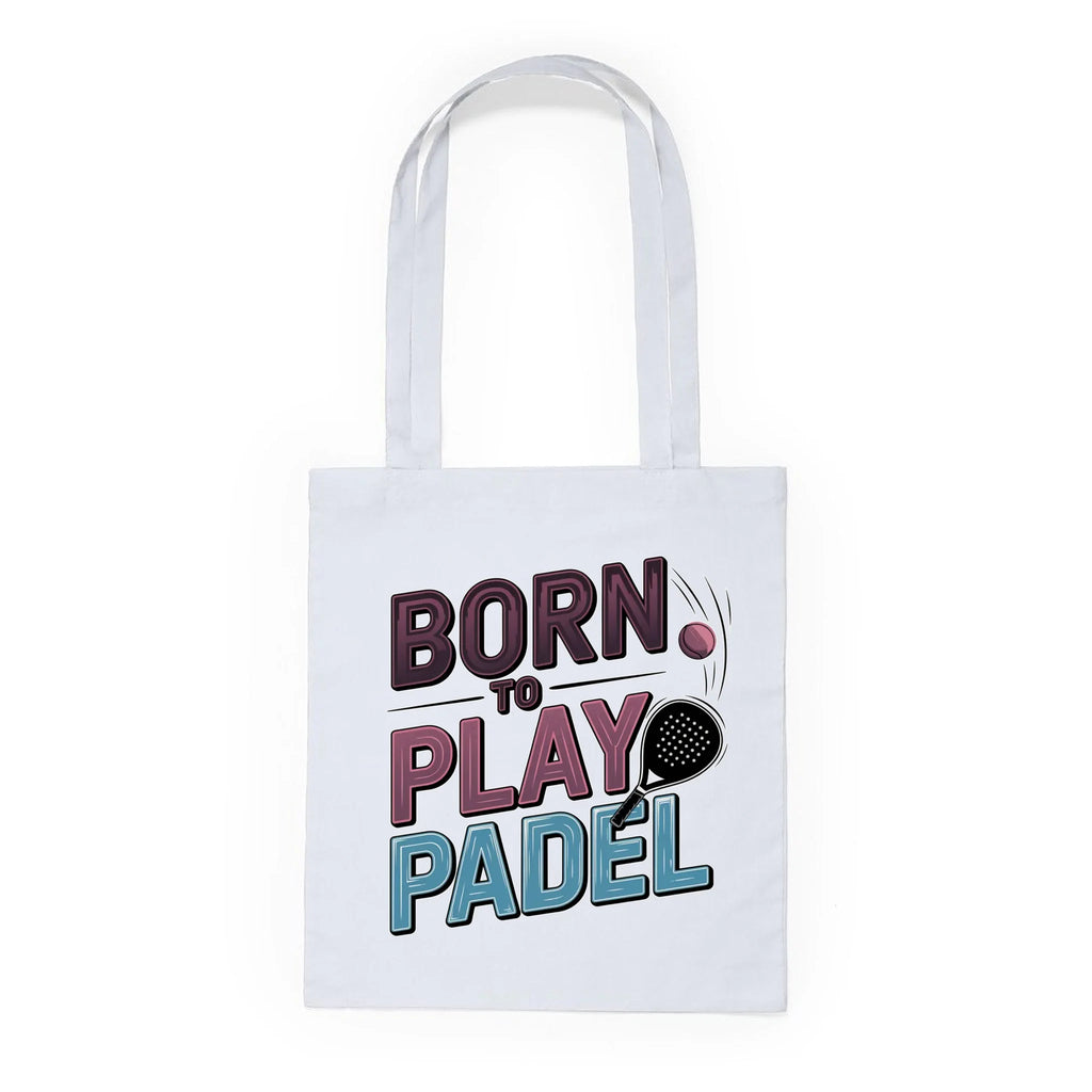 BATOH nebo TAŠKA s motivem PADEL (výběr z 18+ potisků) Plátěná taška KNOLL bílá 36x40