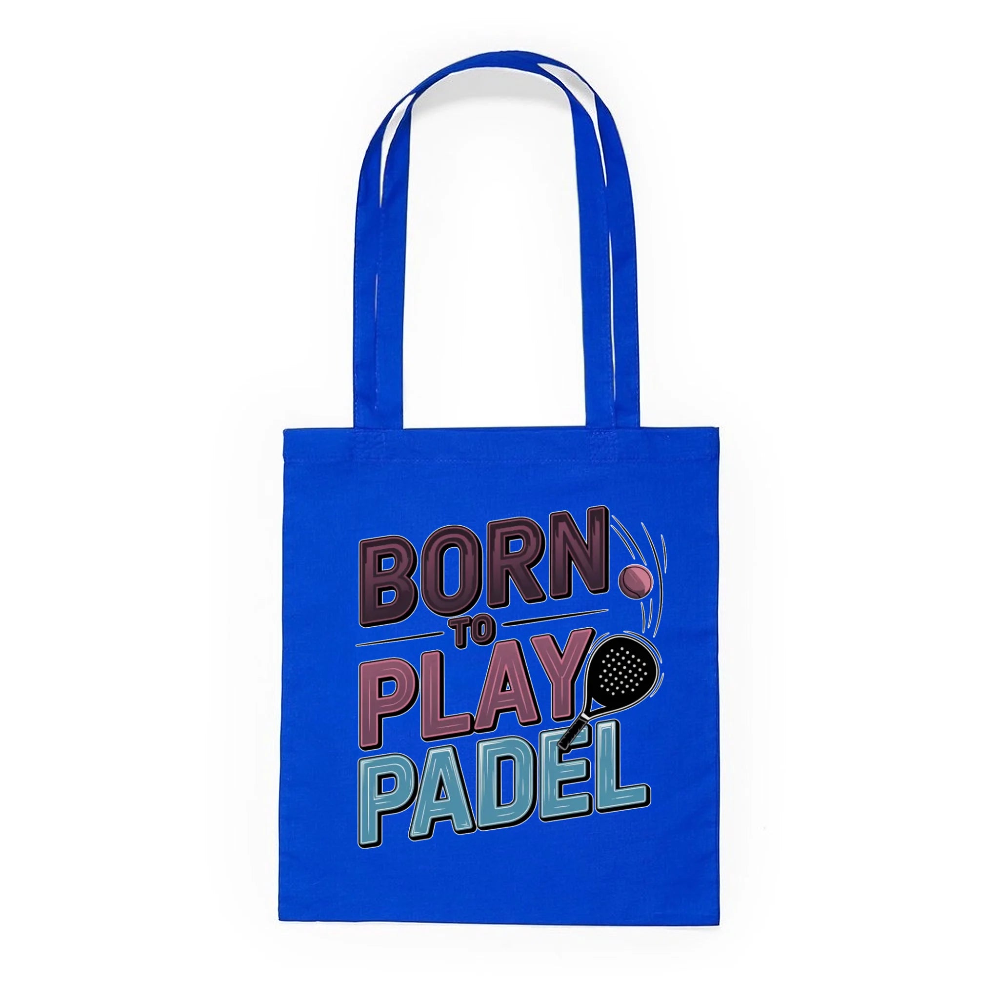 BATOH nebo TAŠKA s motivem PADEL (výběr z 18+ potisků) Plátěná taška KNOLL modrá 36x40