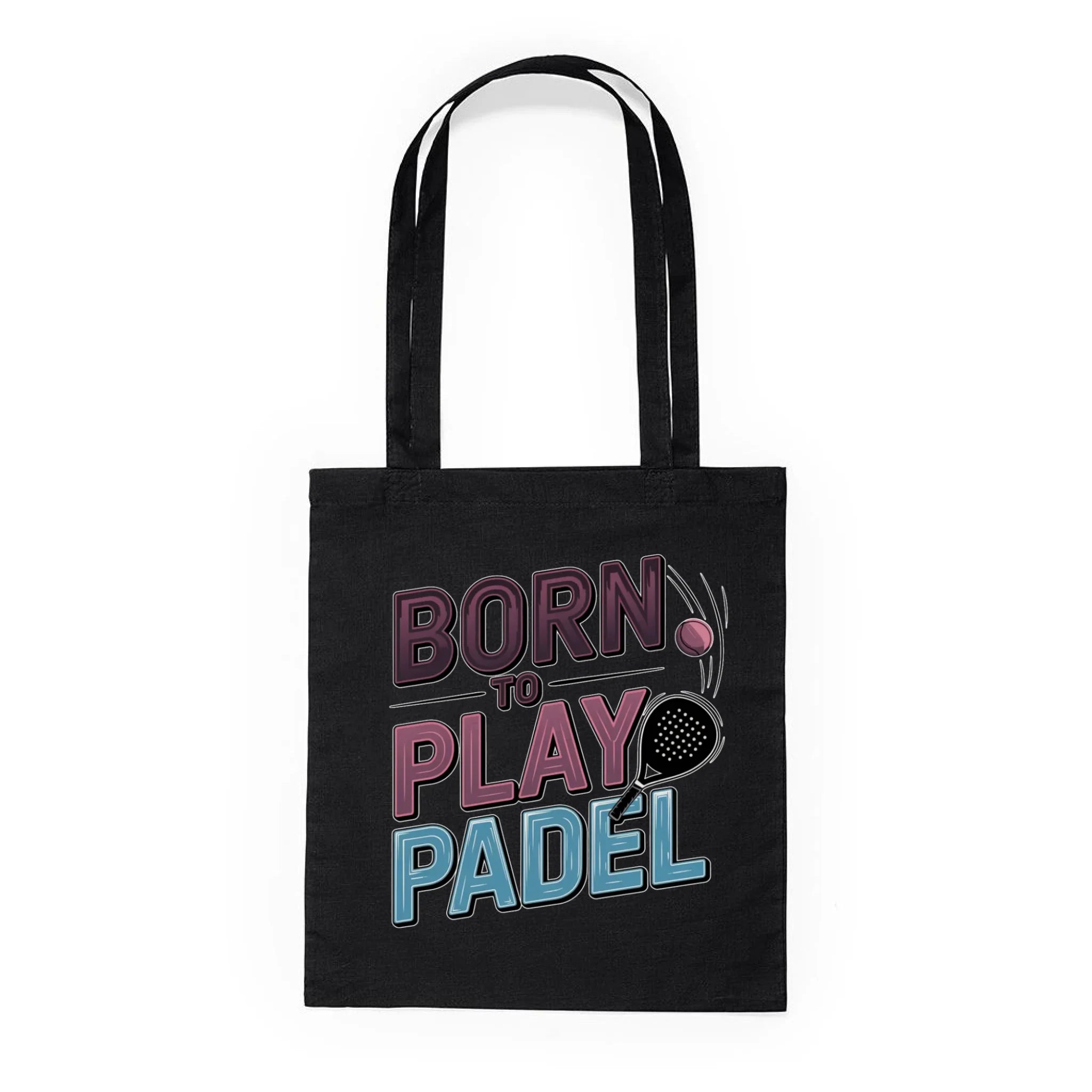 BATOH nebo TAŠKA s motivem PADEL (výběr z 18+ potisků) Plátěná taška KNOLL černá 36x40