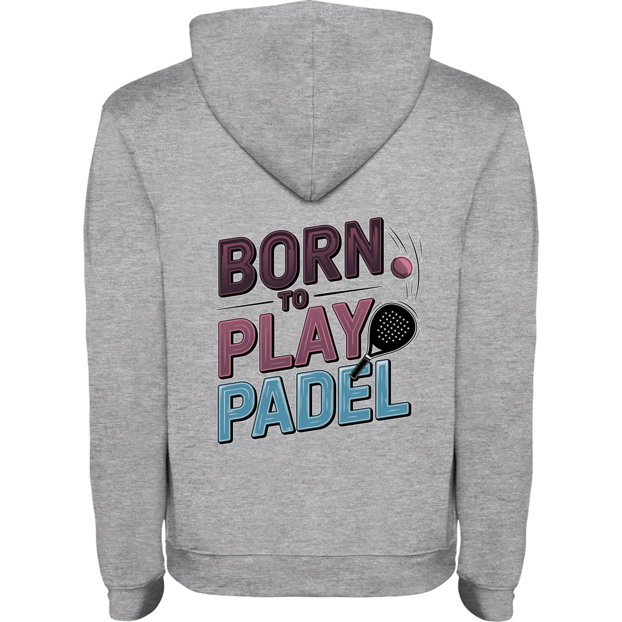 PÁNSKÁ MIKINA s motivem PADEL (výběr z 18+ potisků) potisk jen na záda pánská mikina urban Melír černá