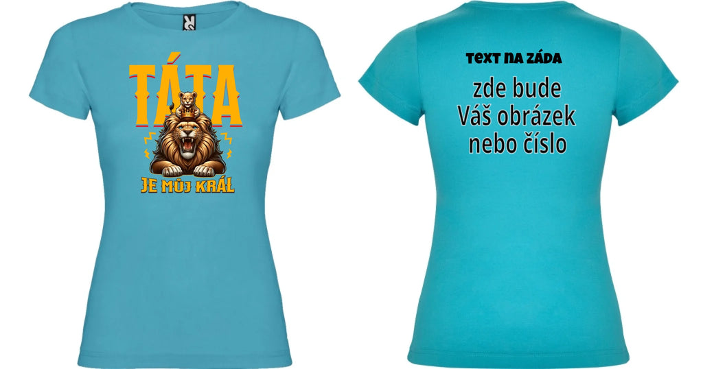 DÍVČÍ TRIČKO s motivem TÁTA JE MŮJ KRÁL