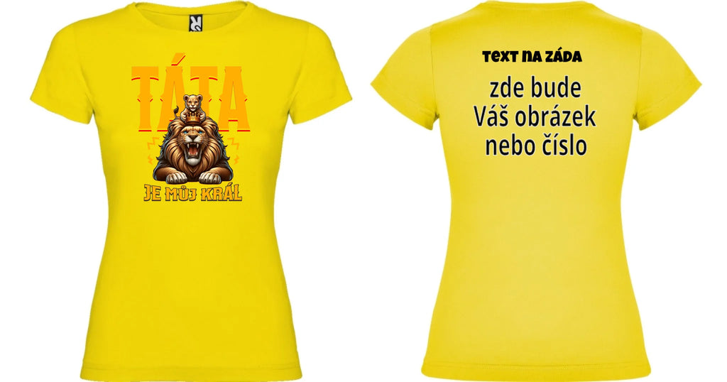 DÍVČÍ TRIČKO s motivem TÁTA JE MŮJ KRÁL