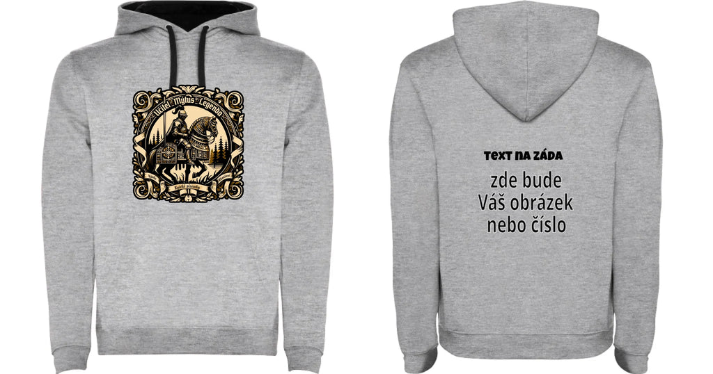 MIKINA S KAPUCÍ s motivem UČITEL (výběr z 20+ potisků)