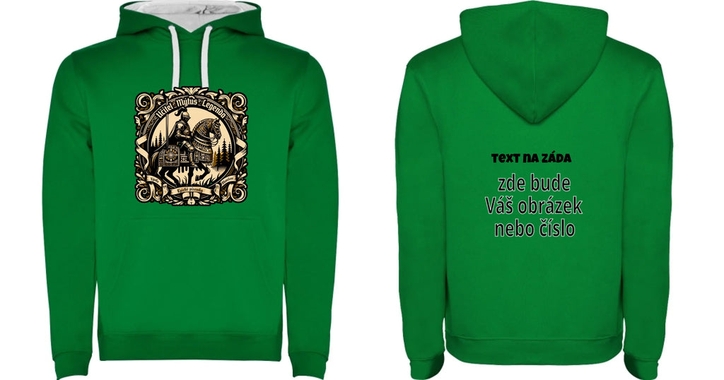MIKINA S KAPUCÍ s motivem UČITEL (výběr z 20+ potisků)