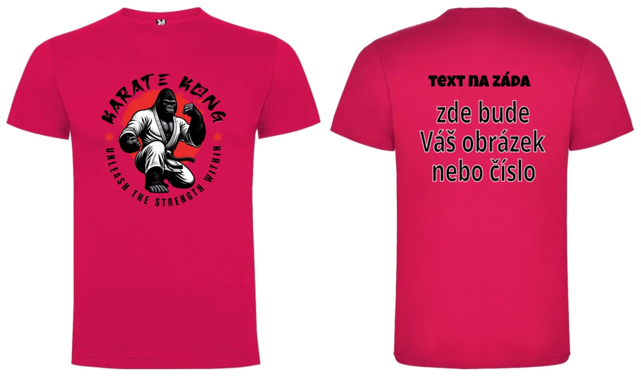 CHLAPECKÉ TRIČKO s motivem KARATE (výběr ze 2 motivů) oboustranný potisk chlapecké DOGO Růže