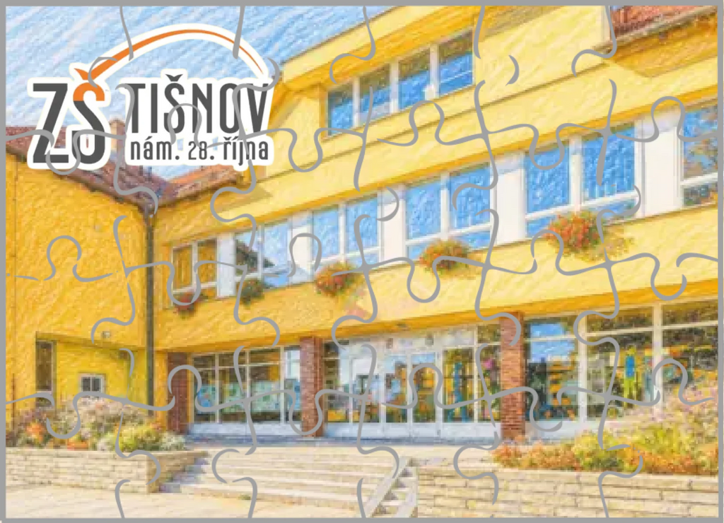 ZŠ TIŠNOV puzzle Puzzle A5 bílá na šířku